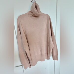 TOP SHOP Oversized Pink Turtleneck Sweater sz 4-6 women’s